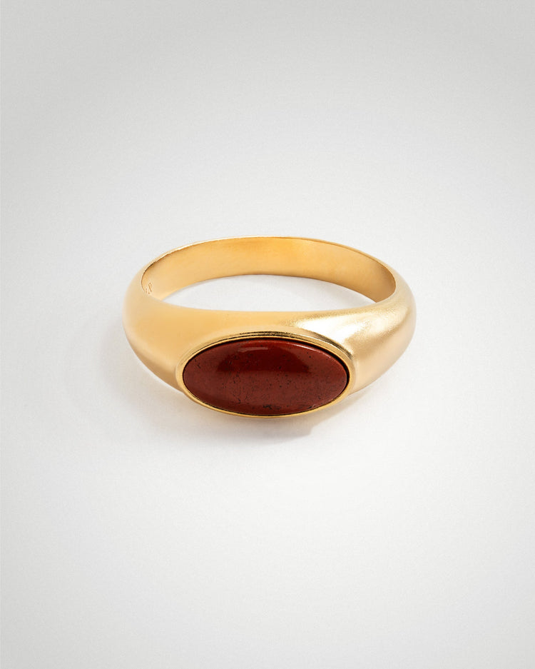 'Terra' Signet Ring - LINES AND CURRENT