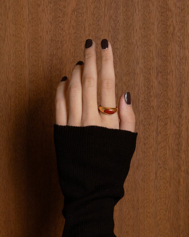 'Terra' Signet Ring - LINES AND CURRENT