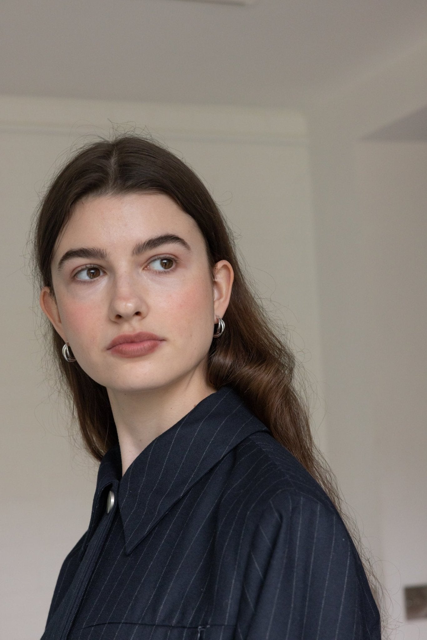 &#39;Tove&#39; Interlocked Hoop Earrings - LINES AND CURRENT