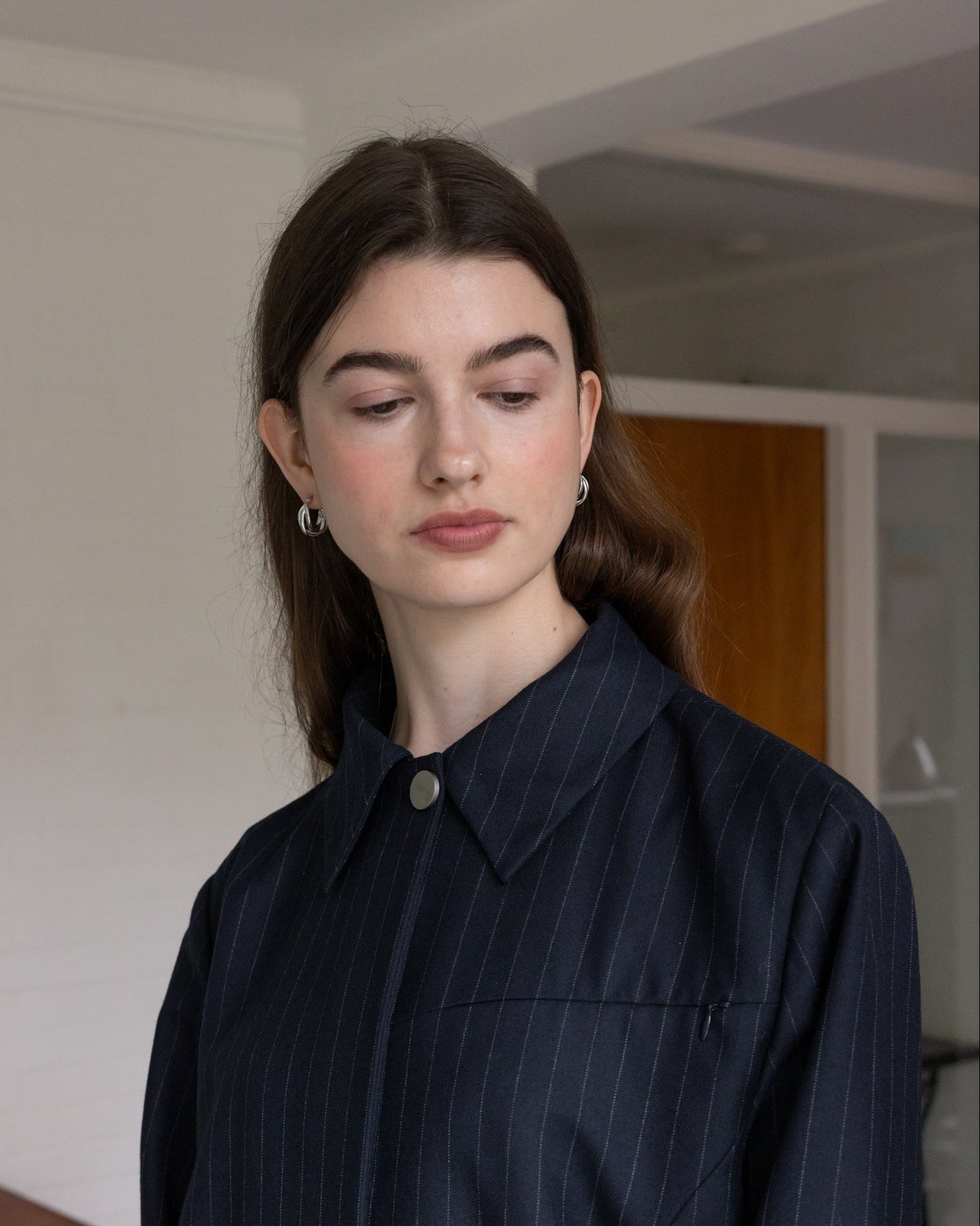 &#39;Tove&#39; Interlocked Hoop Earrings - LINES AND CURRENT