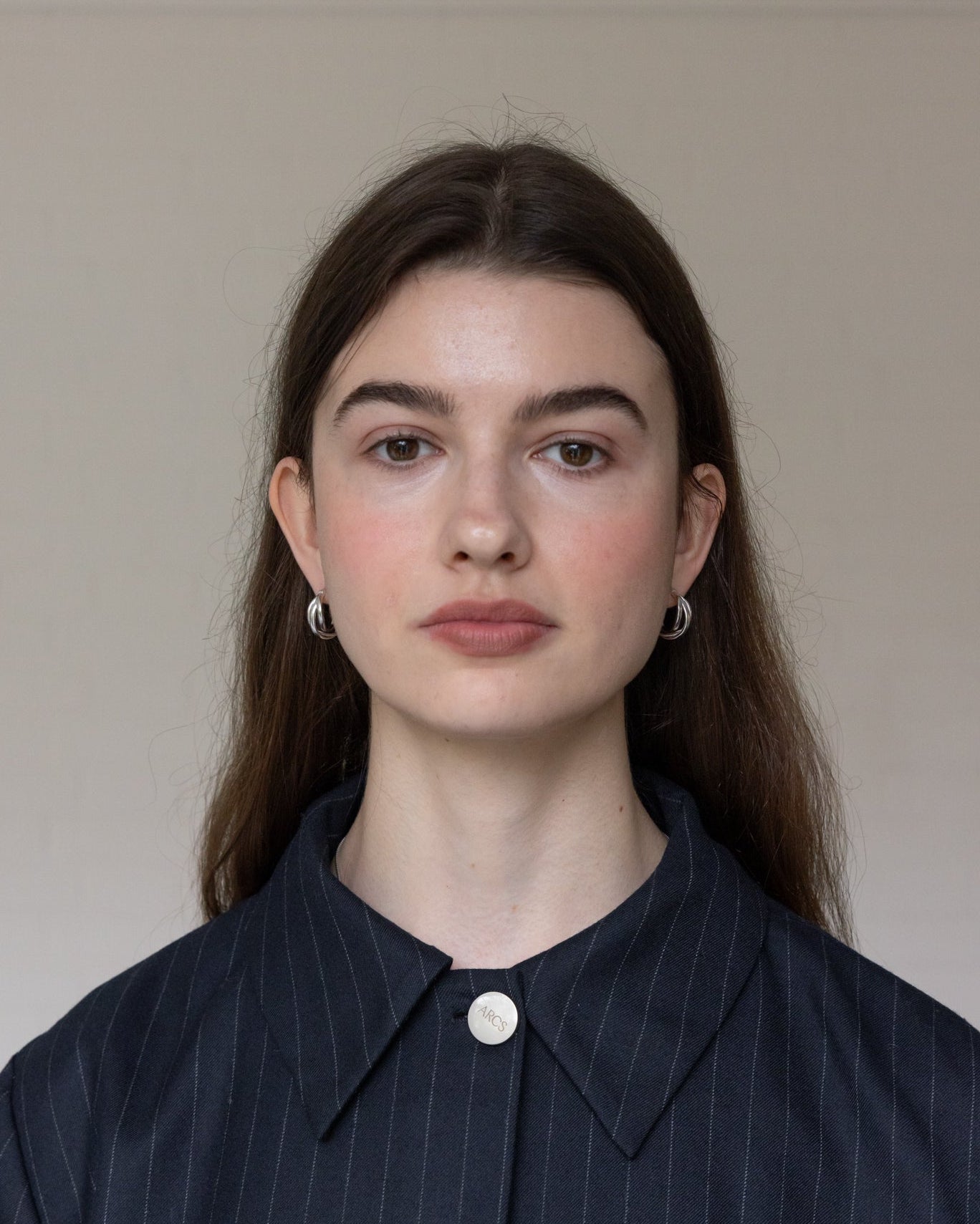 &#39;Tove&#39; Interlocked Hoop Earrings - LINES AND CURRENT