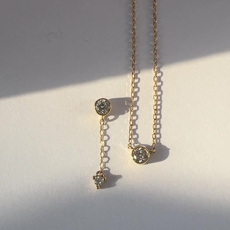 'Hansley' 9K Diamond Necklace