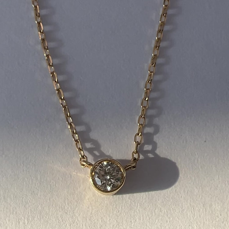 'Hansley' 18K Diamond Necklace - Lines & Current