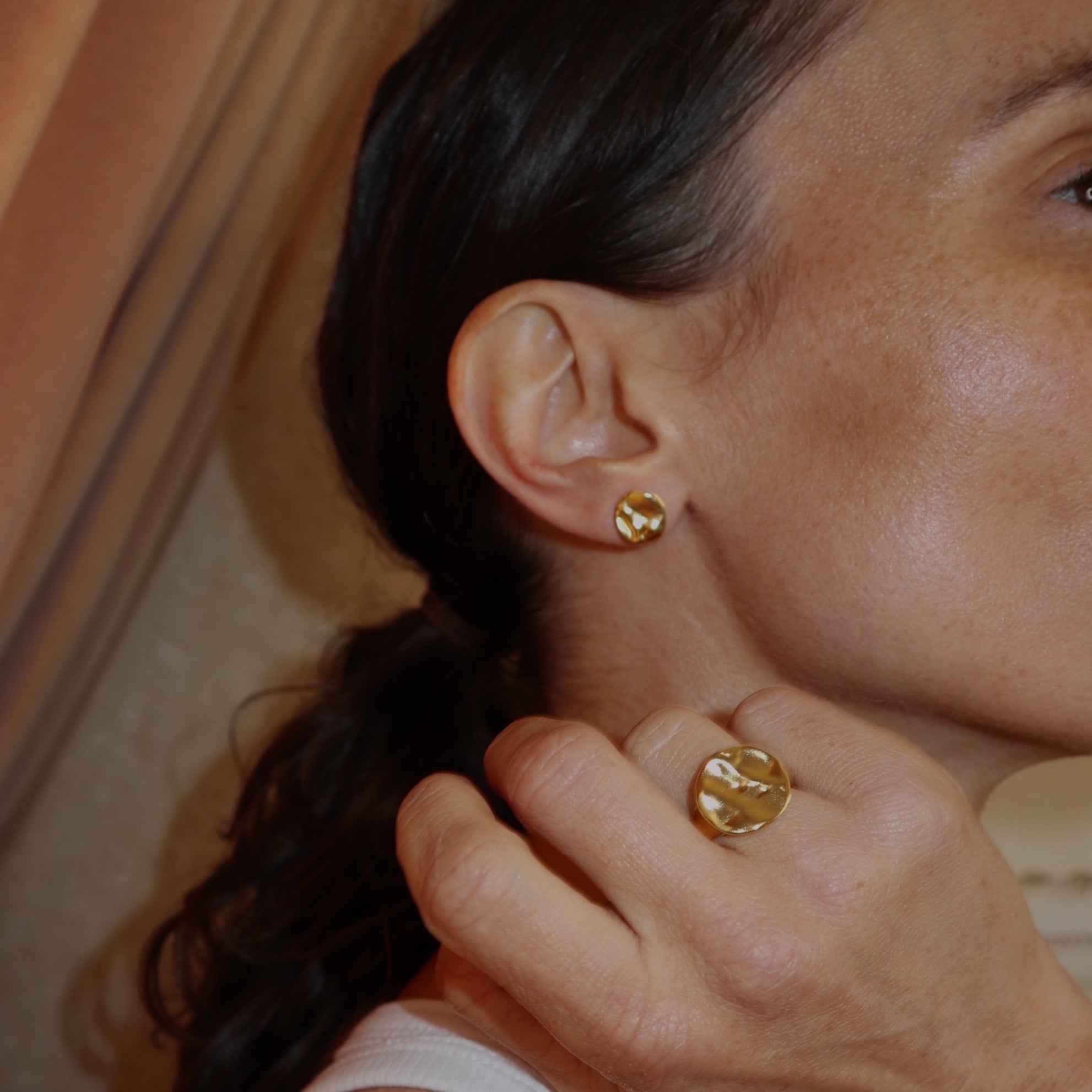 &#39;Océane&#39; Disc Earrings