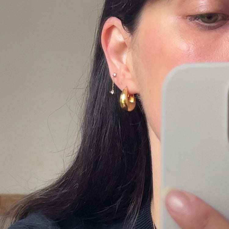 'Dawson' 18K Diamond Drop Earring