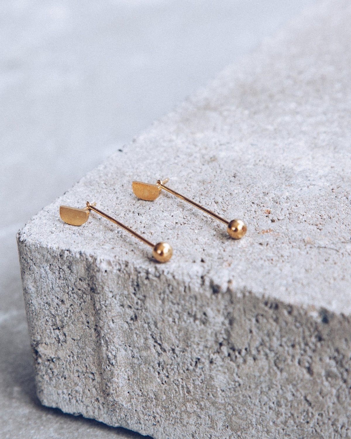 Mini D Drop Earrings