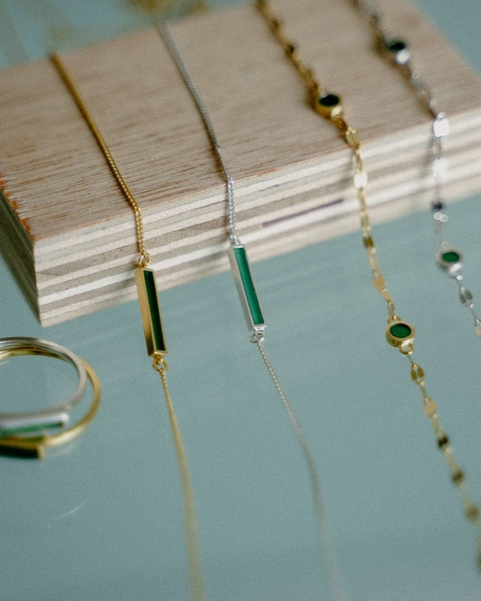 'Green Alchemy' Anklet