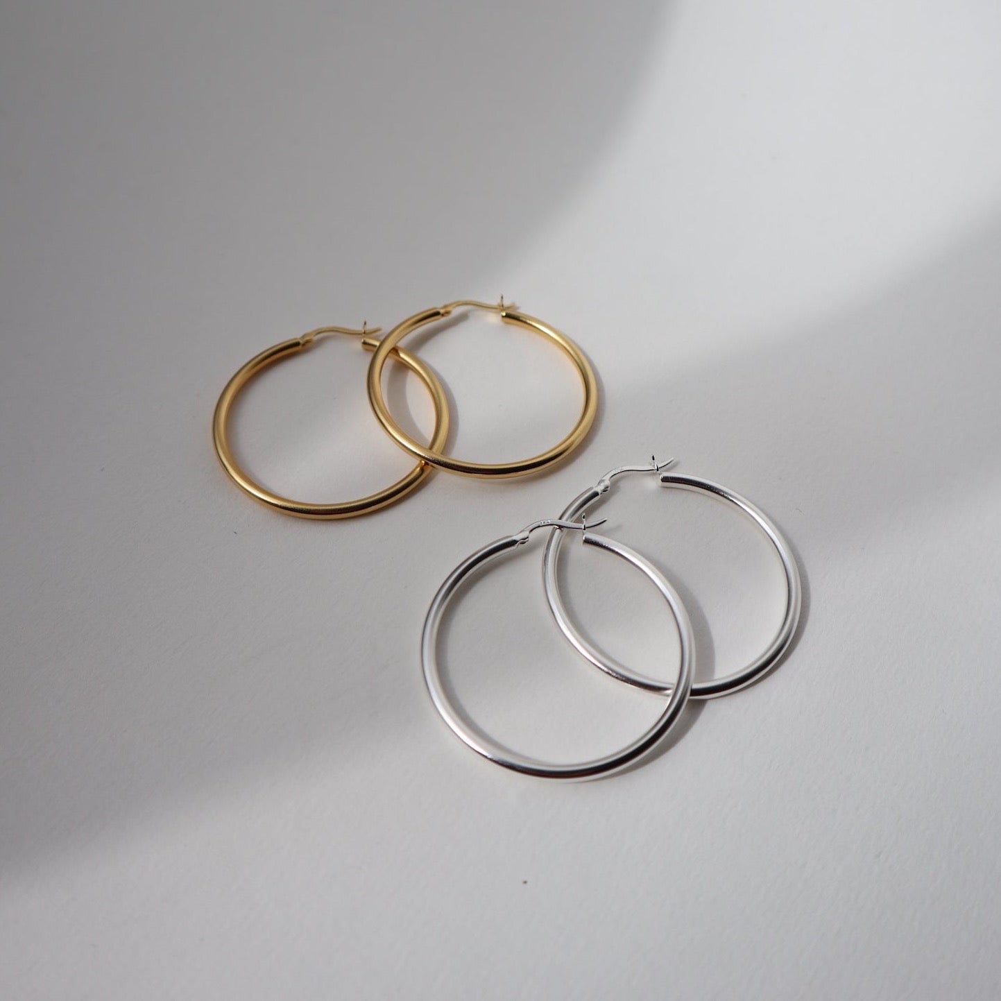 &#39;Pamela&#39; Pipe Hoop Earrings