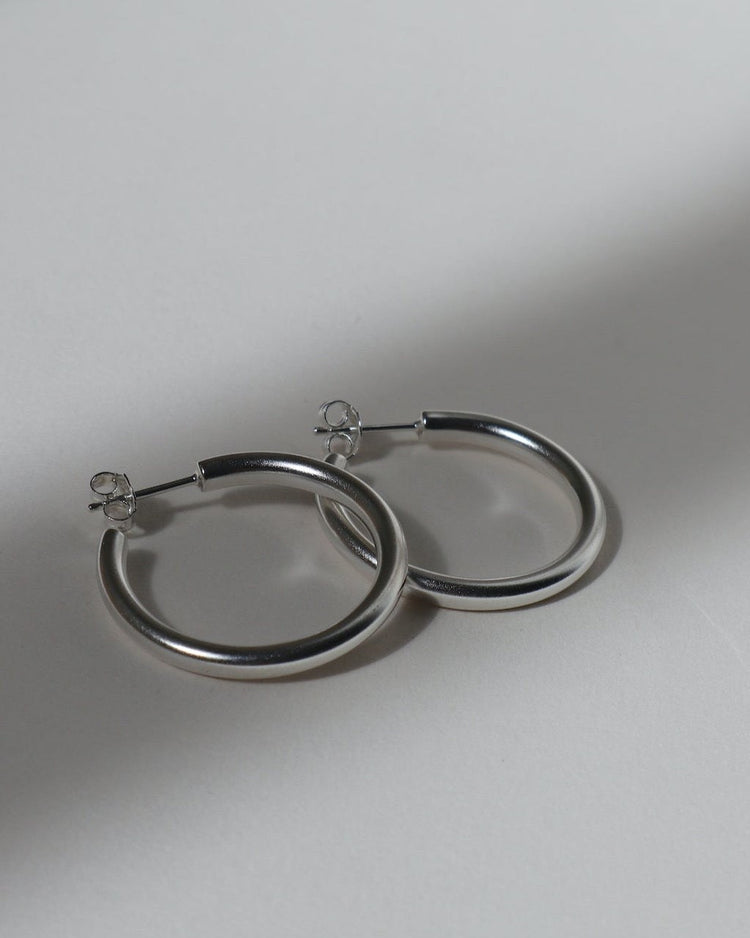 'Paula' Pipe Hoop Earrings