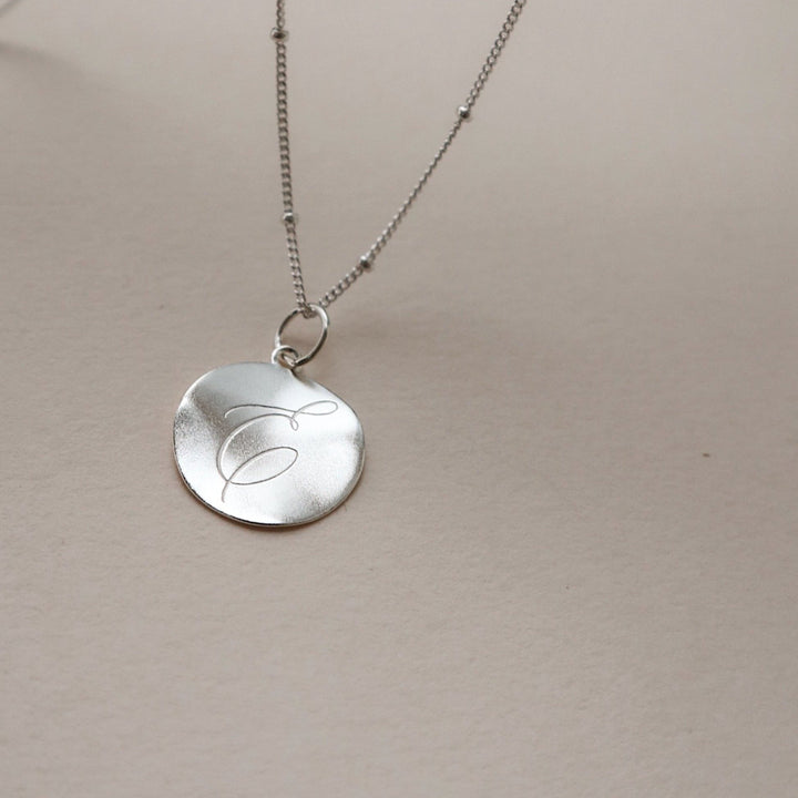 White 'Dreamer' Pendant Engraved Necklace