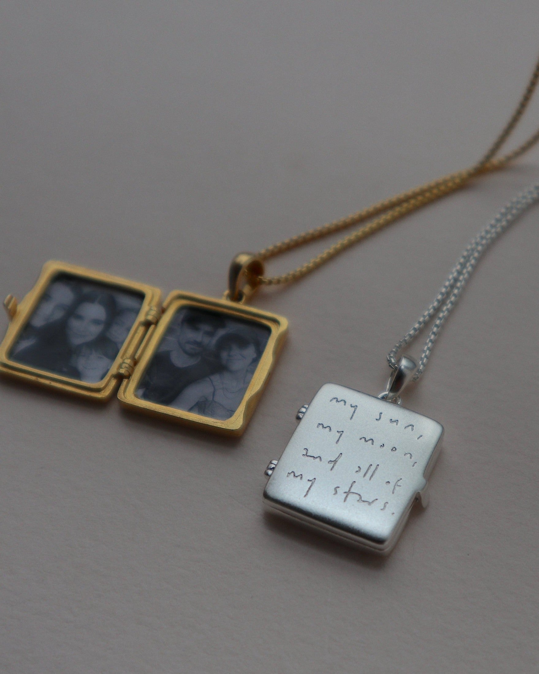 'My Sun, My Moon, and all of my Stars' Locket Necklace