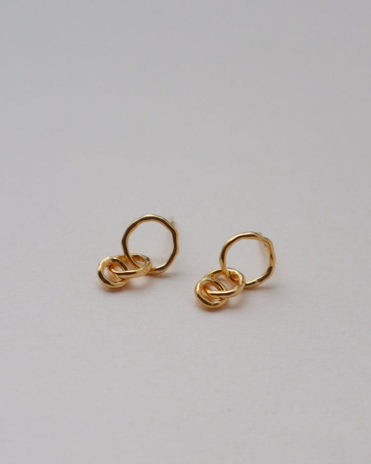 'Frieda' Interlocked Stud Earrings