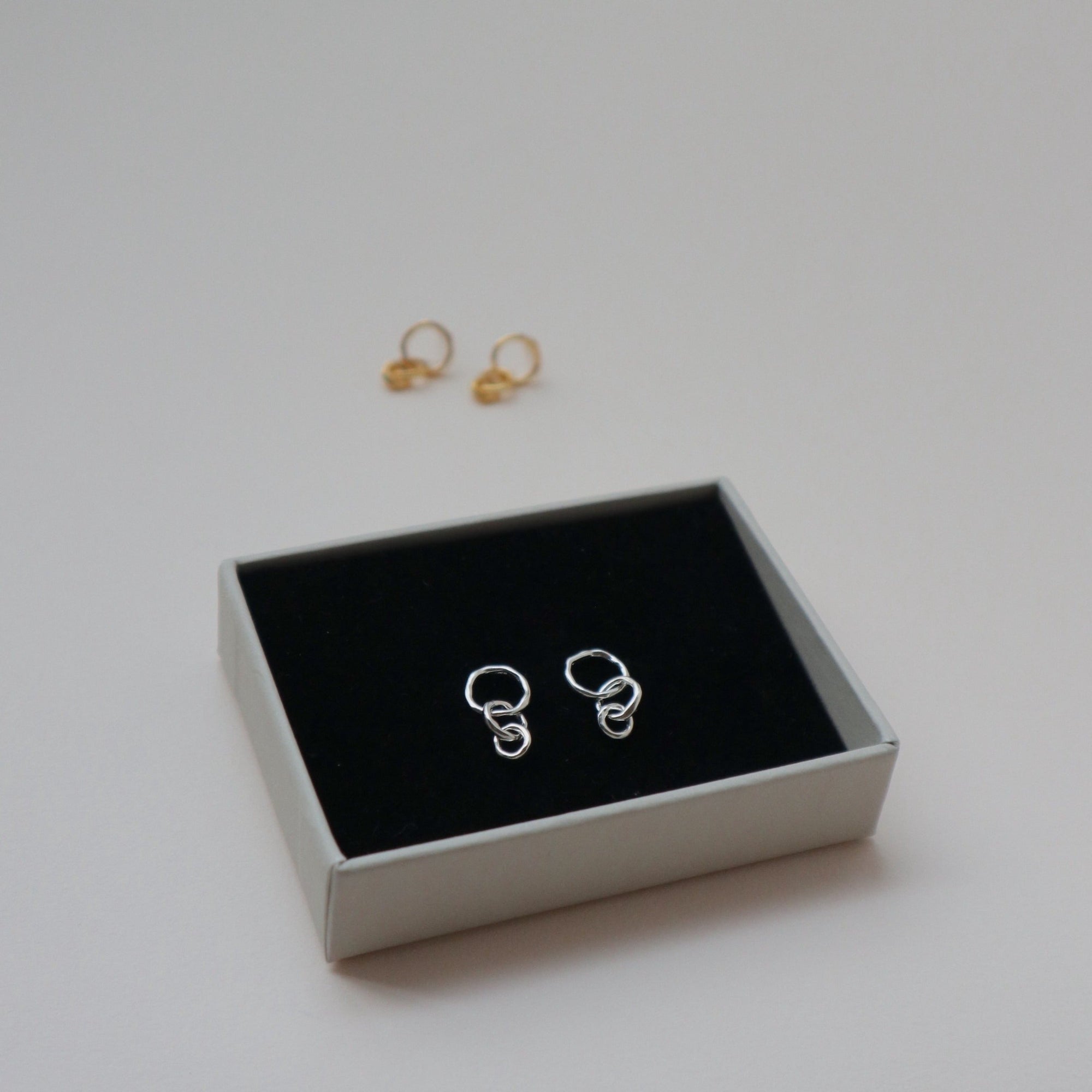 &#39;Frieda&#39; Interlocked Stud Earrings