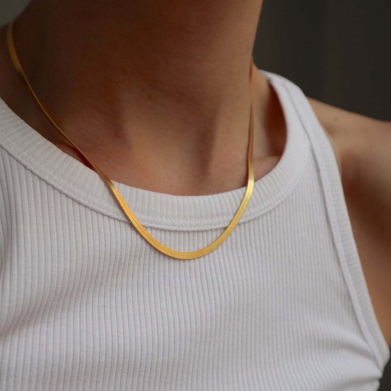 'Senna' Snake Chain Necklace