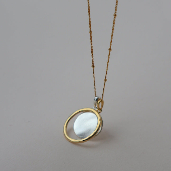 'New Moon' Open Circle Necklace