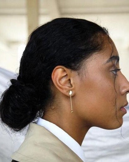 Mini-&#39;D&#39; Drop Earrings