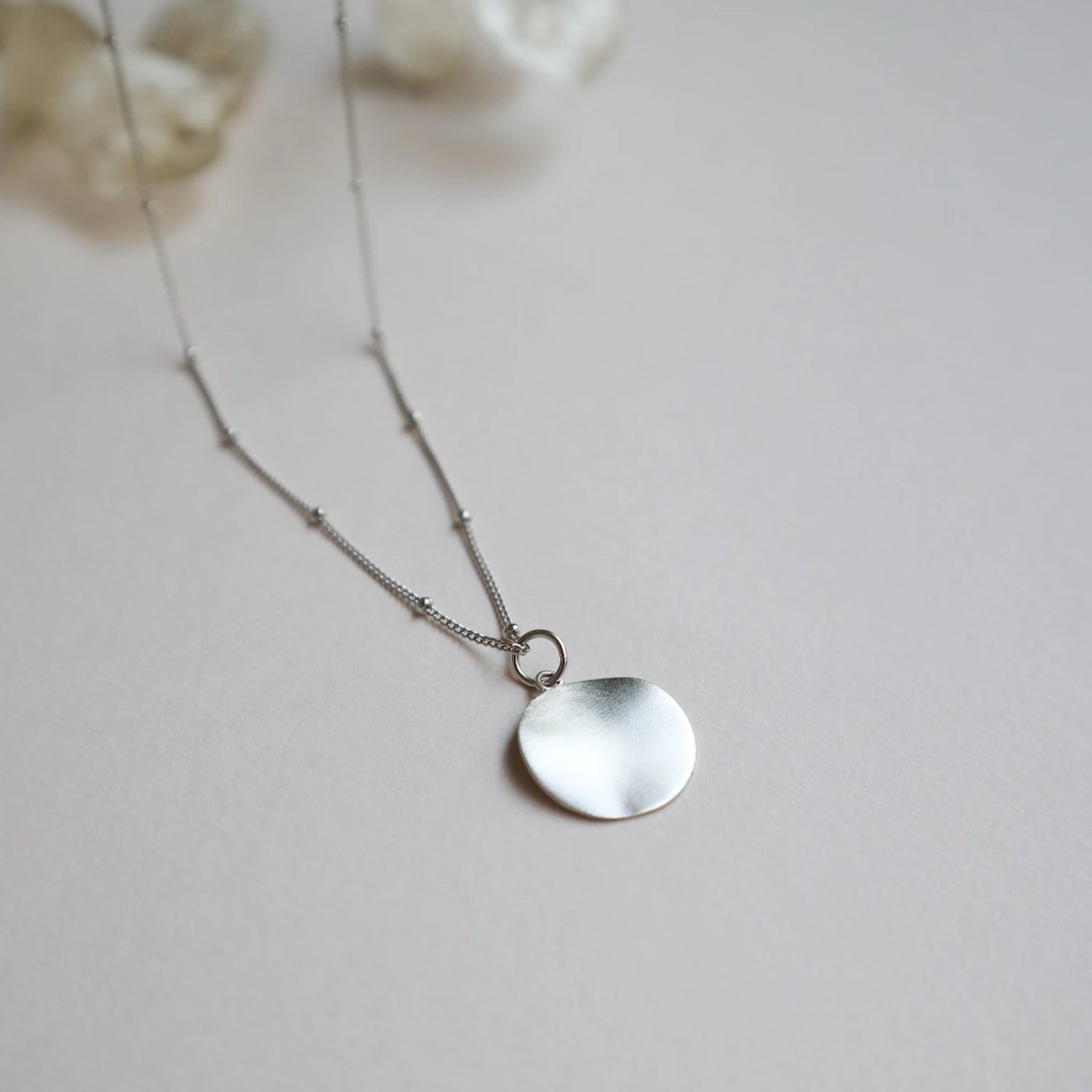 Luna Pendant Necklace | Sterling Silver - Lines & Current