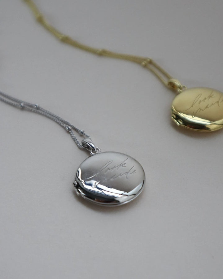 'Look Inside' Circle Locket