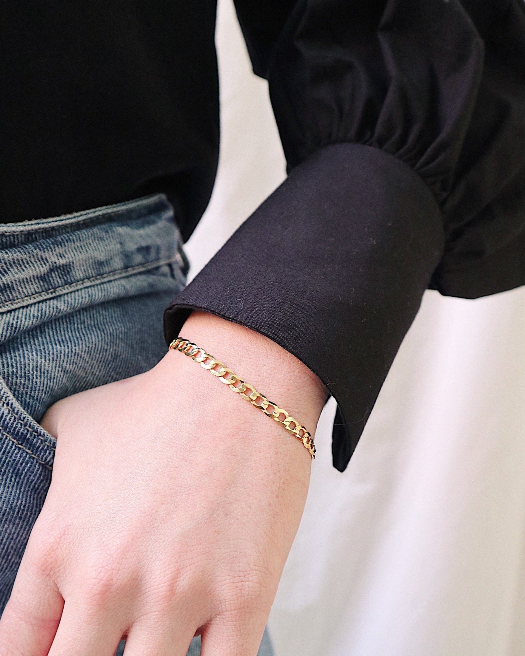 &#39;Carrie Curb&#39; Chain Bracelet