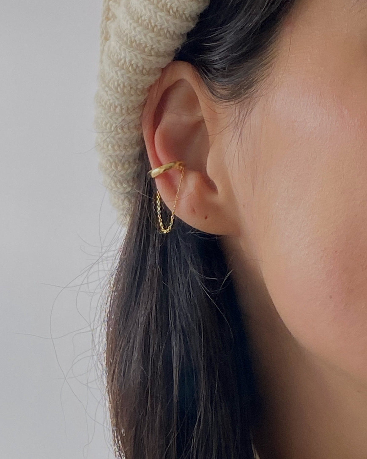 'Gia' Chain Ear Cuffs – LINES AND CURRENT