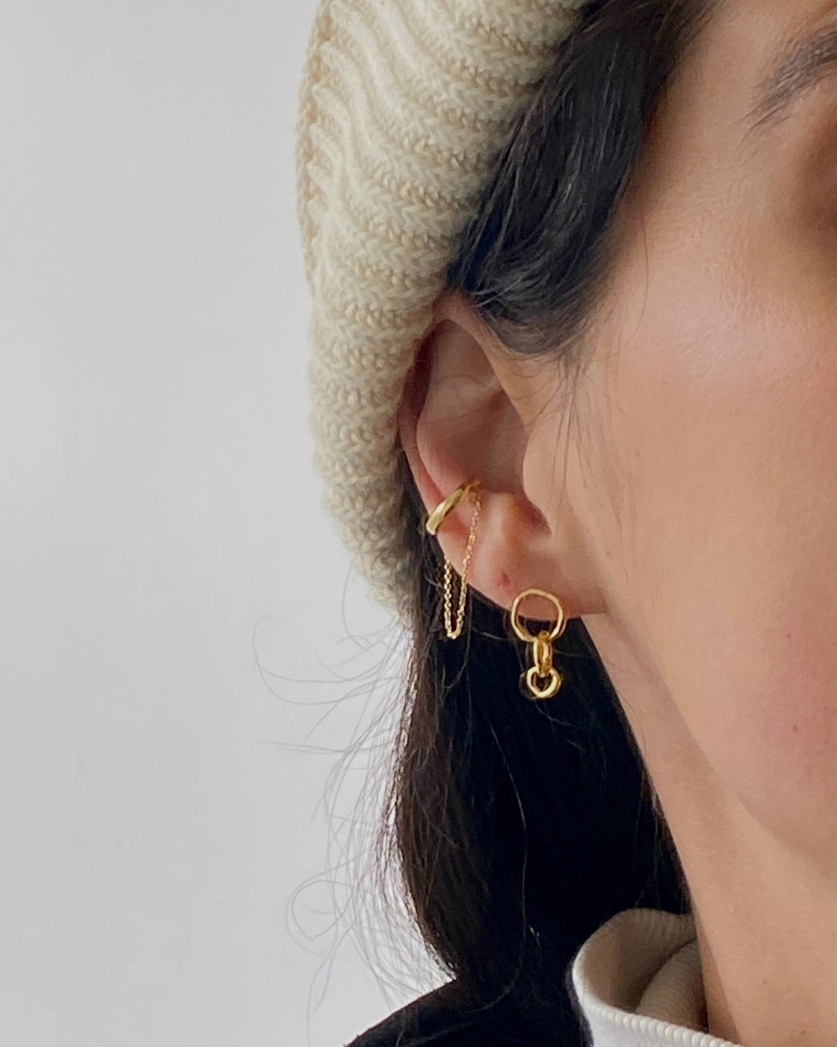 'Gia' Chain Ear Cuffs – LINES AND CURRENT