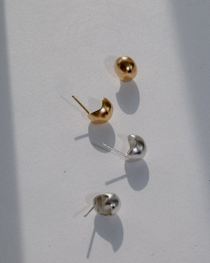 &#39;Björn&#39; Oval Studs