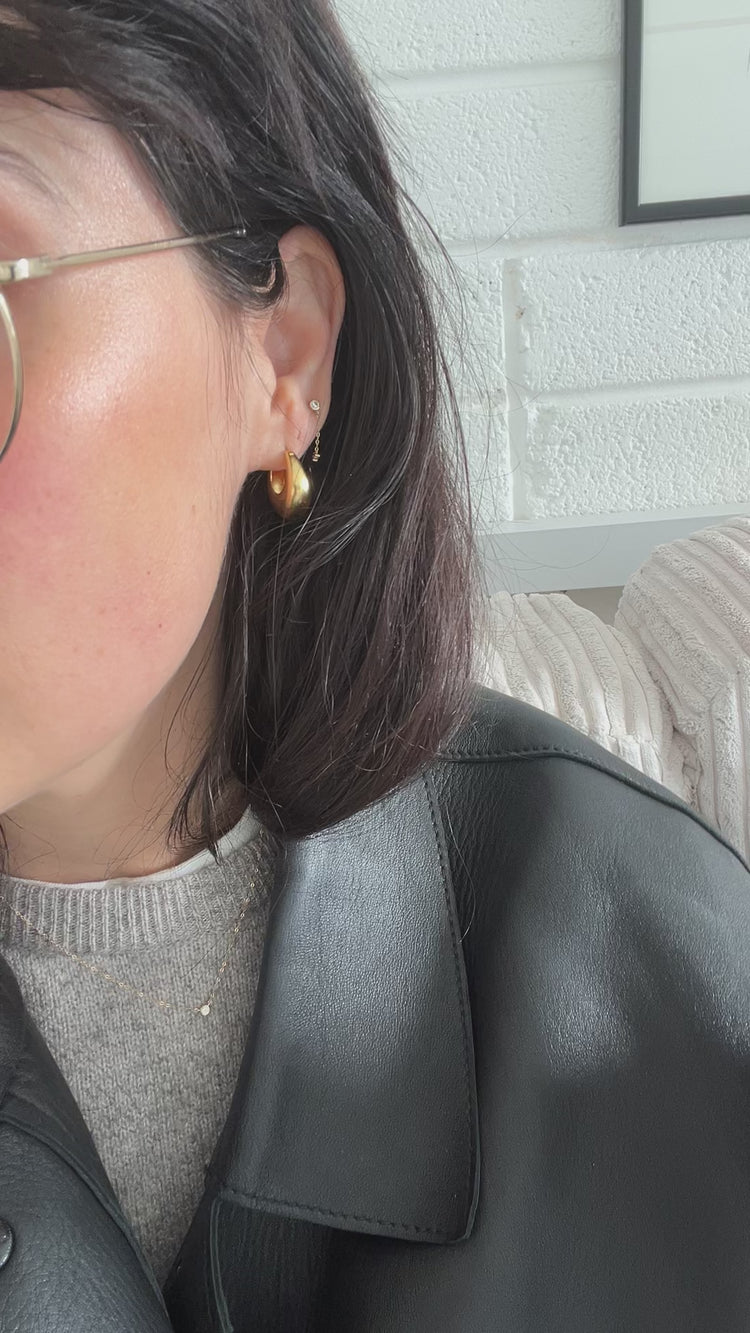 'Dawson' 9K Diamond Drop Earring