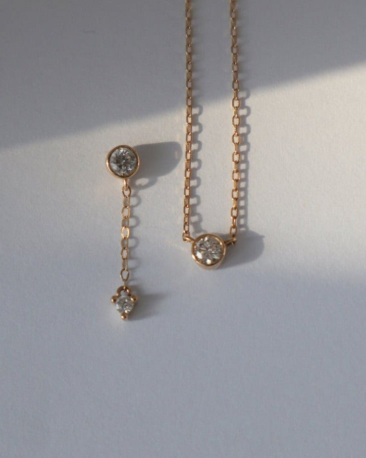 'Dawson' 18K Diamond Drop Earring