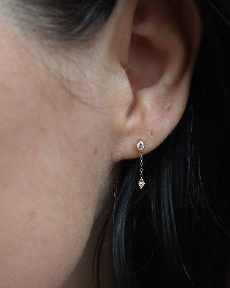 'Dawson' 18K Diamond Drop Earring