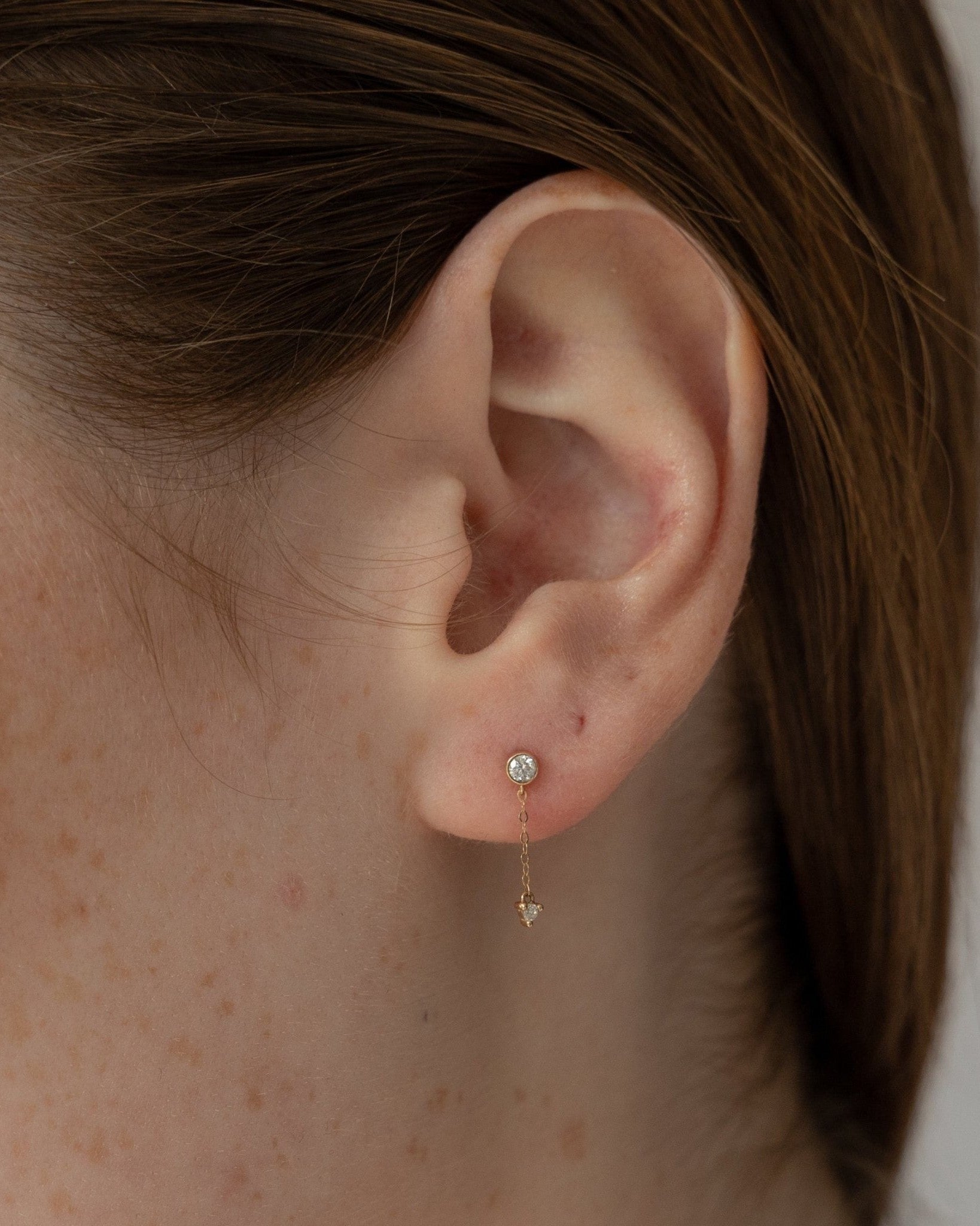 'Dawson' 18K Diamond Drop Earring