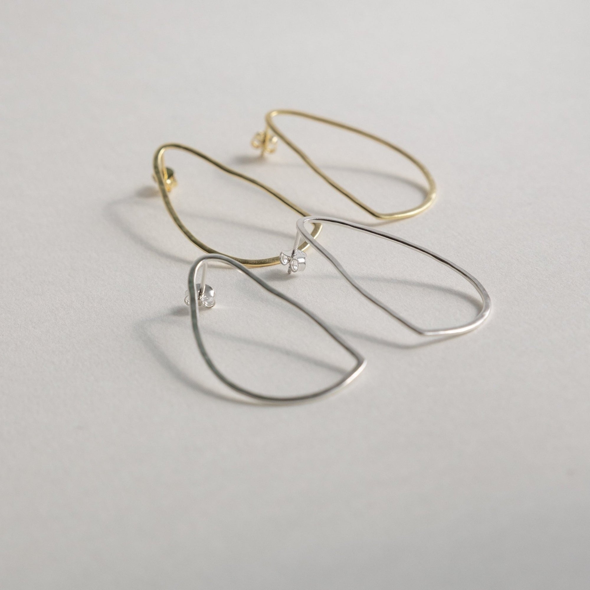 &#39;Delilah&#39; Oval Earrings - Lines &amp; Current