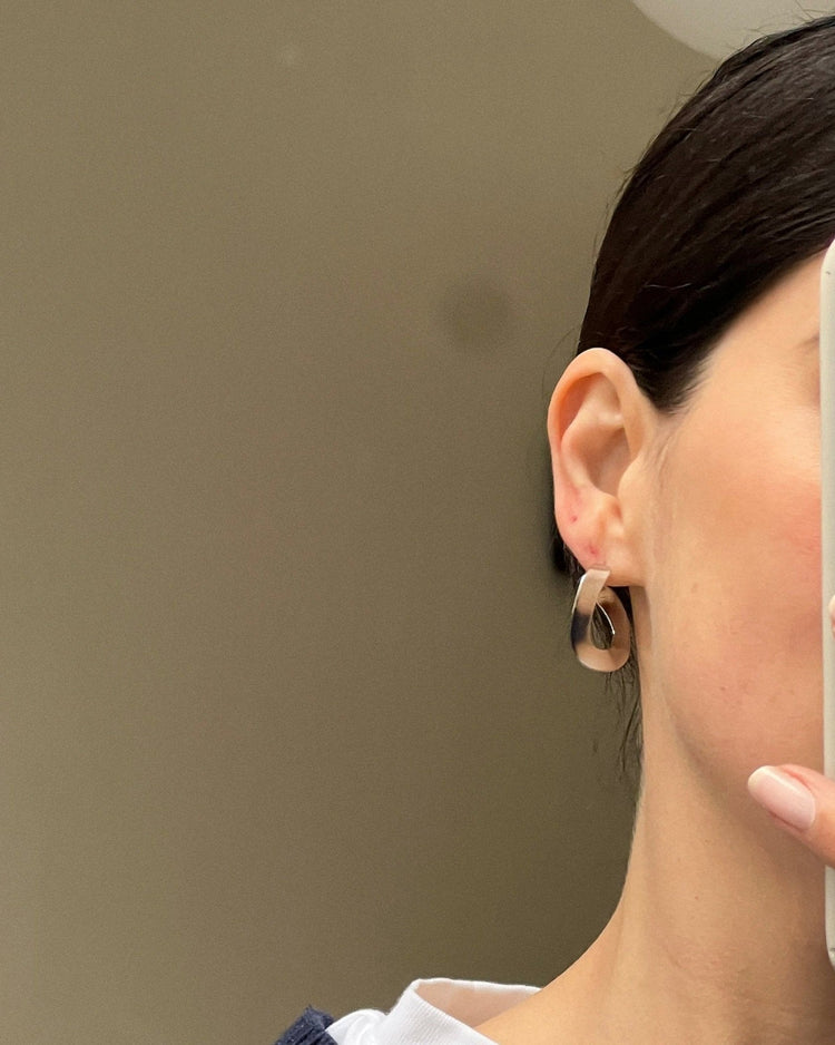 'Flo' Sculpt Hoop Earrings