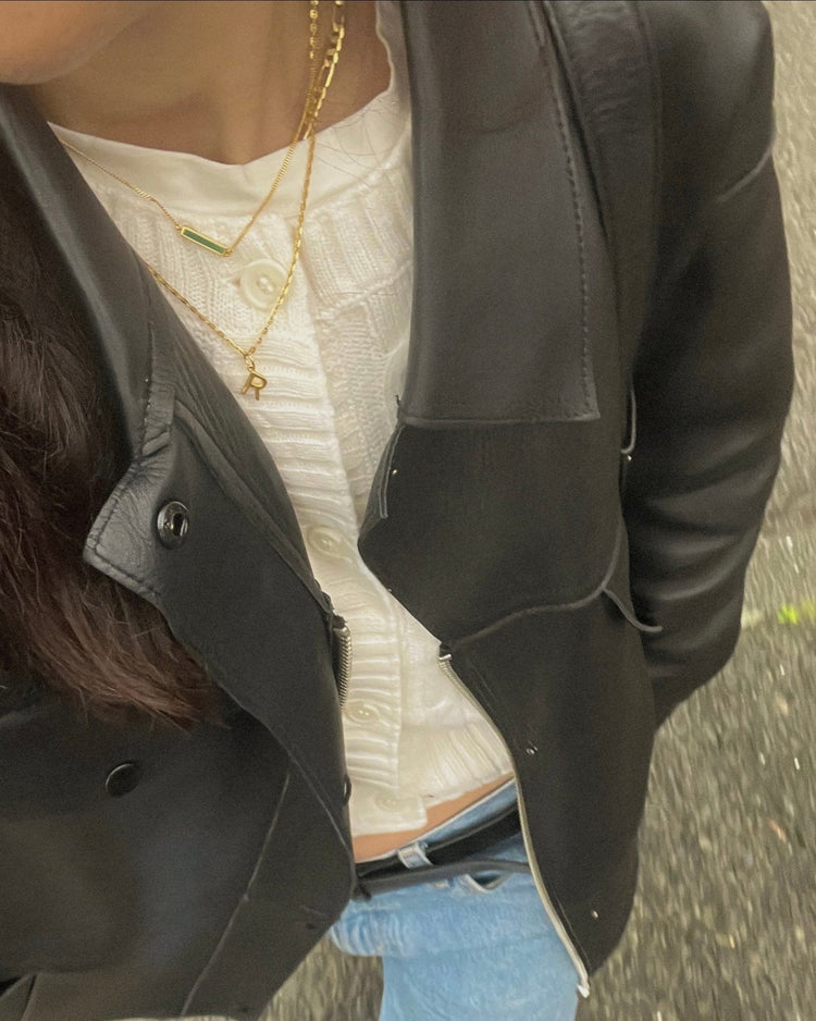 'Green Alchemy' Bar Necklace - Lines & Current