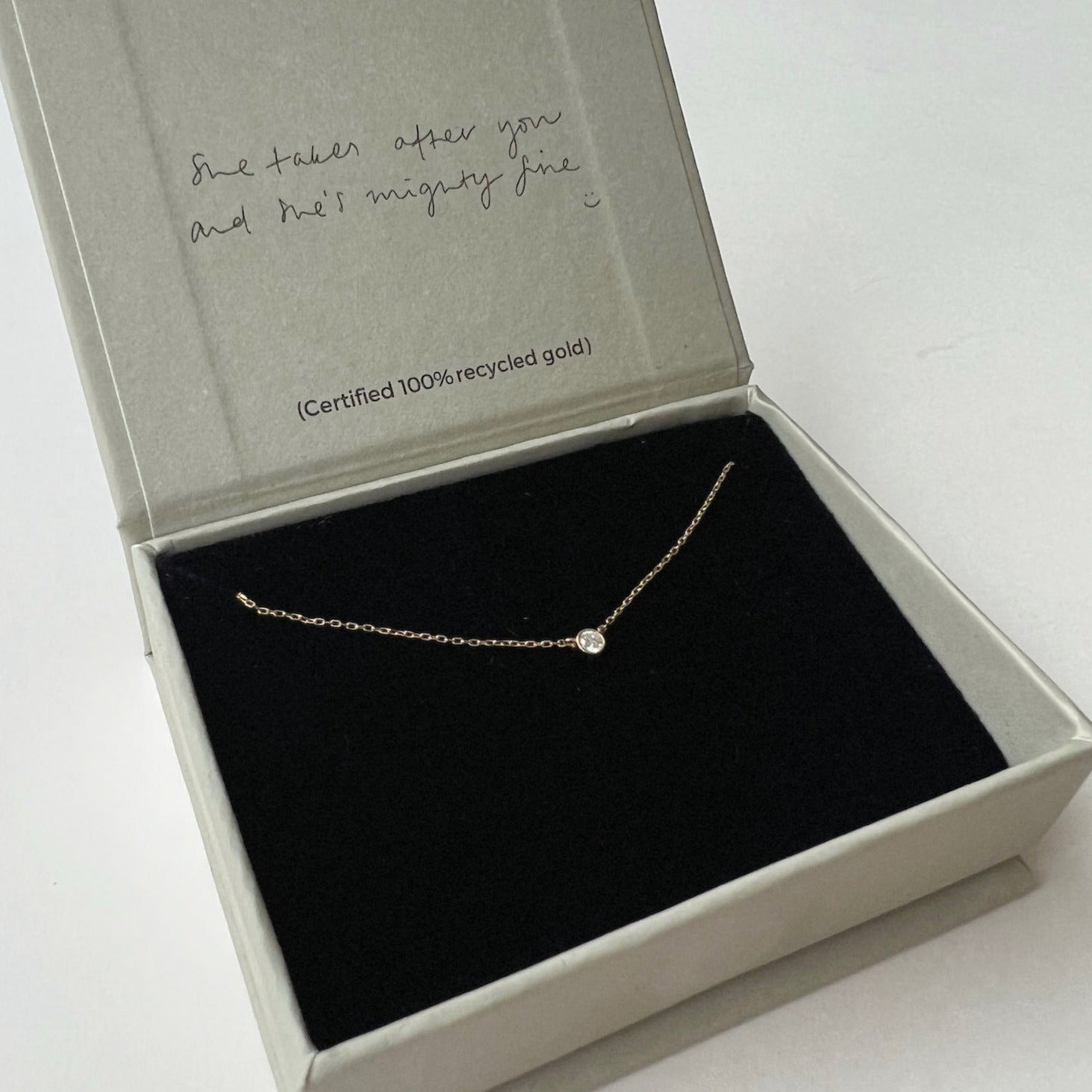 &#39;Hansley&#39; 18K Diamond Necklace - Lines &amp; Current