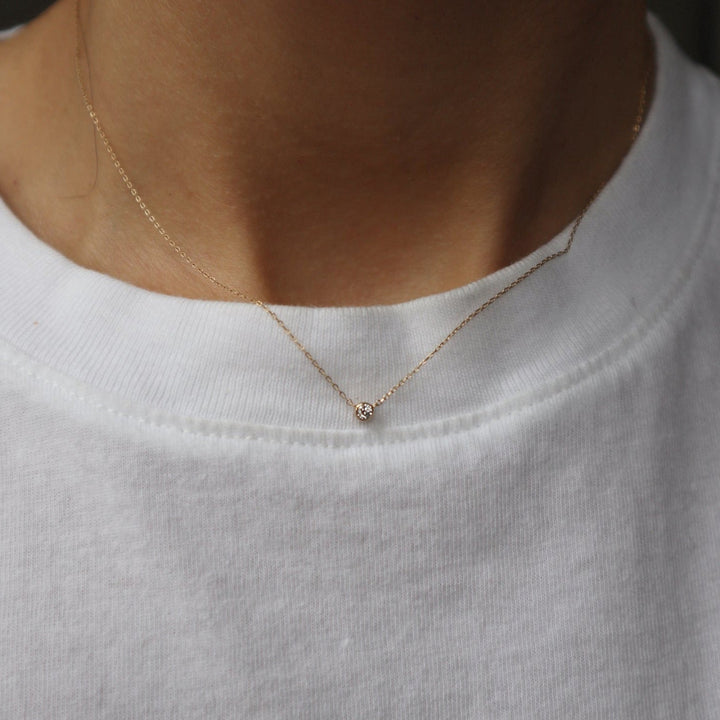 'Hansley' 9K Diamond Necklace