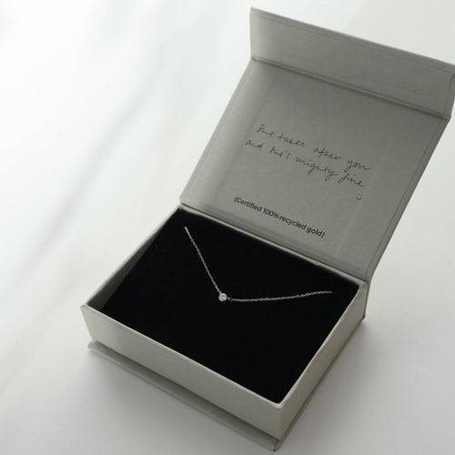 'Hansley' 9K Diamond Necklace - Lines & Current