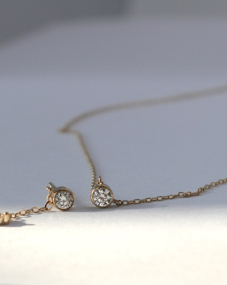 'Hansley' 9K Diamond Necklace