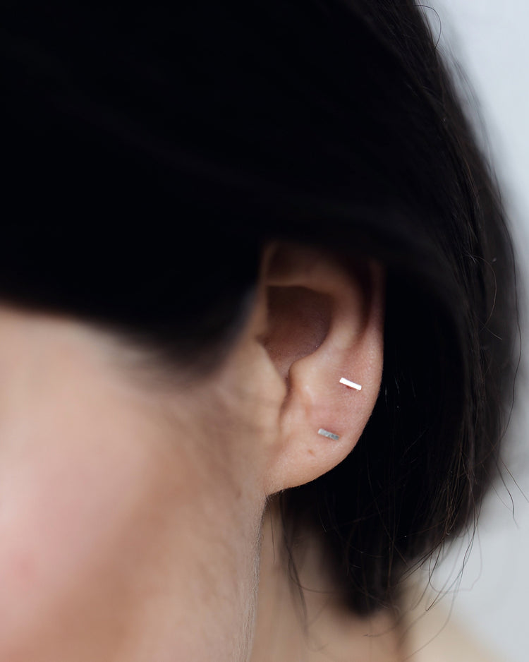 'Mia' Mini Bar Stud Earrings