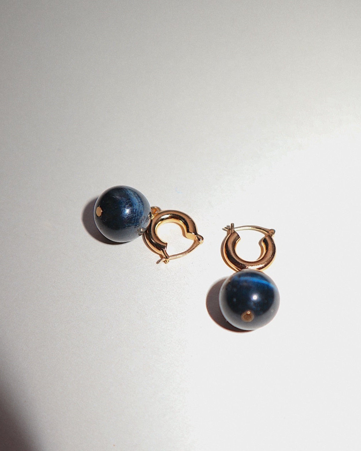 'Le Monde' Tiger's Eye Bead Earrings