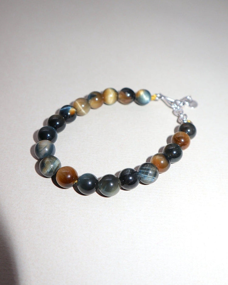 'Le Monde' Tiger's Eye Beaded Bracelet
