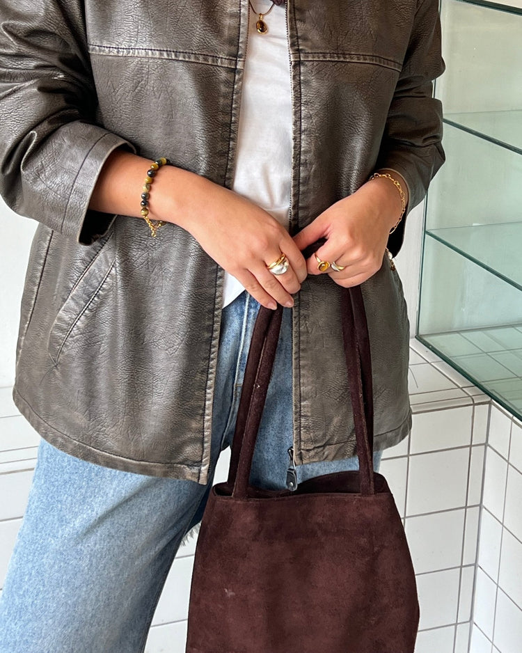 'Le Monde' Tiger's Eye Beaded Bracelet