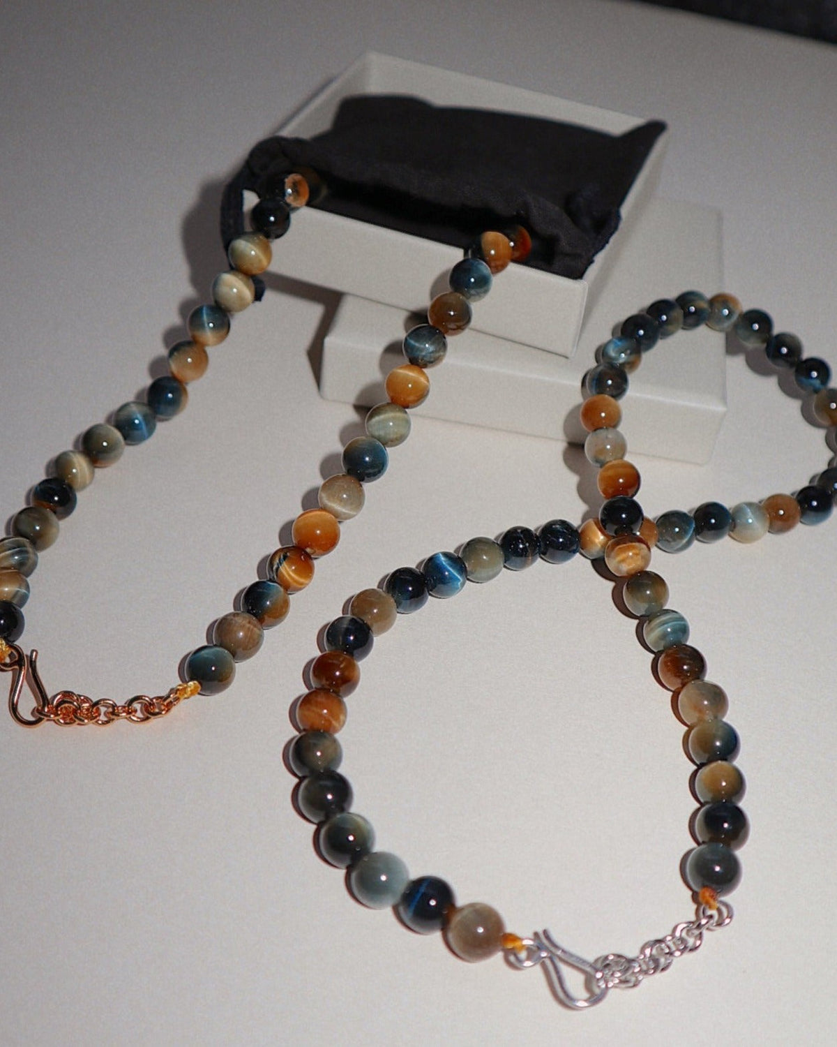 Le Monde Tigers Eye Beaded Necklace