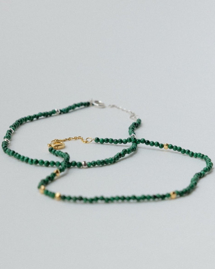 'Madison' Malachite Beaded Anklet