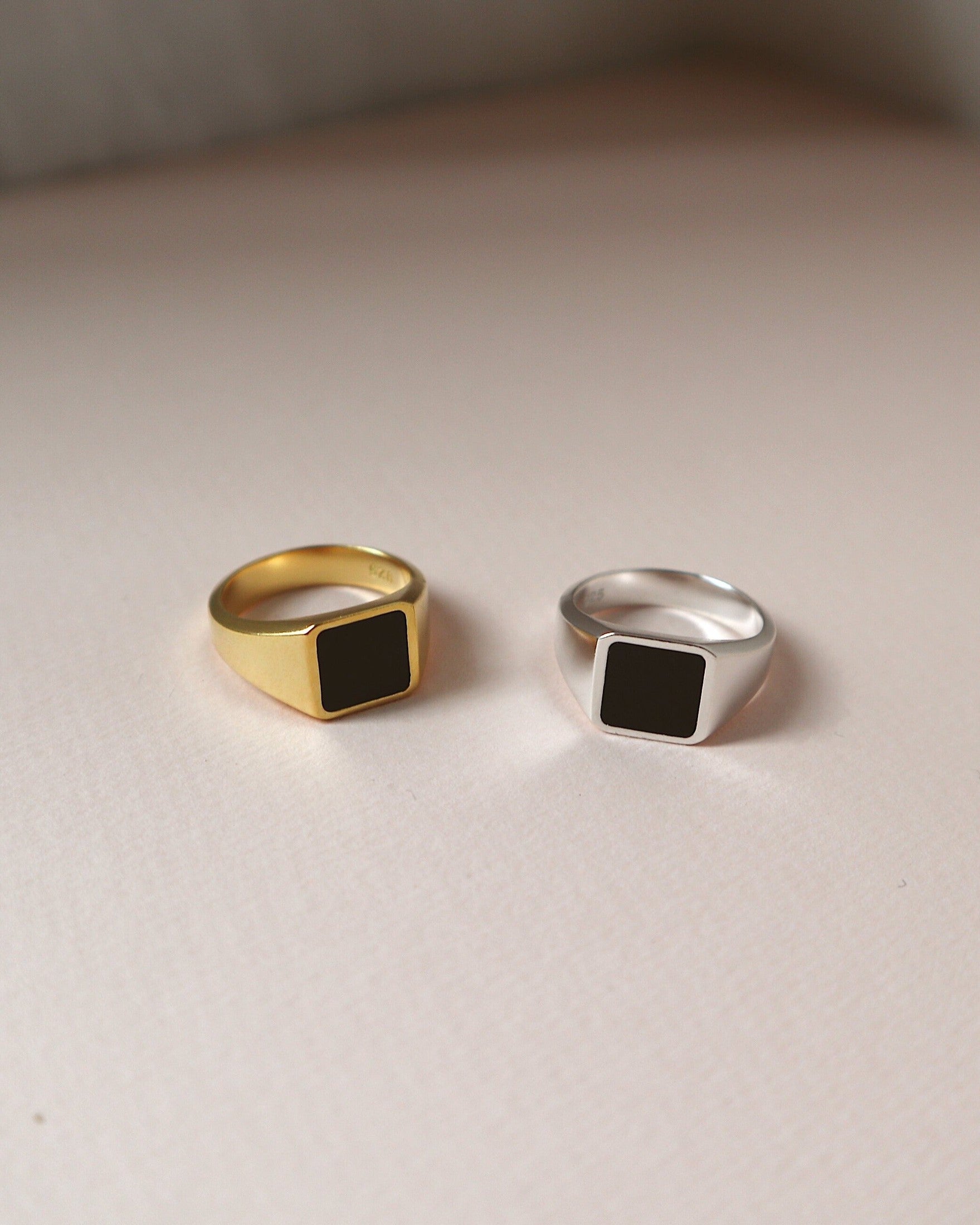 Lines & Current 'Marlowe' Dark Signet Ring