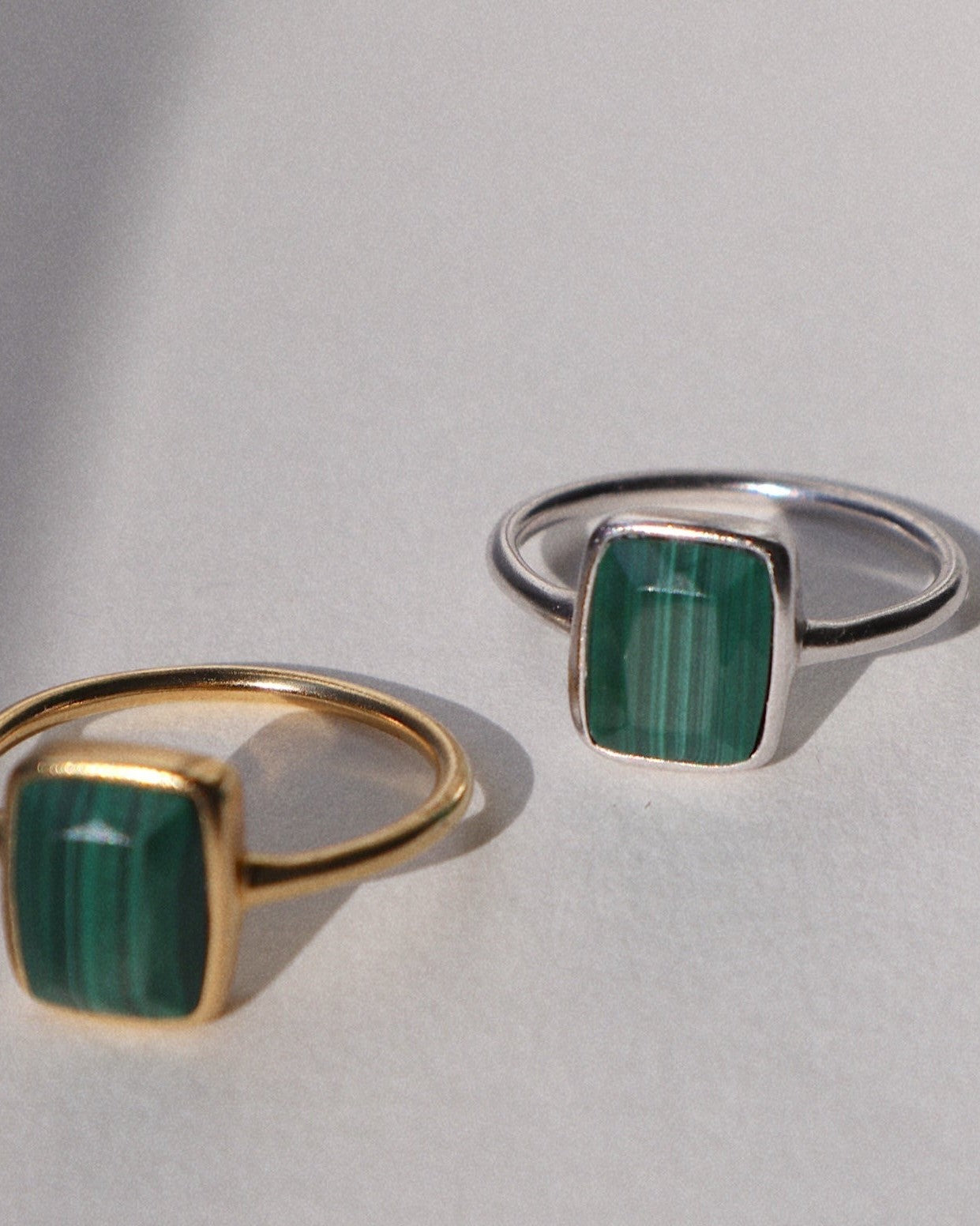 'Monroe' Green Malachite Ring