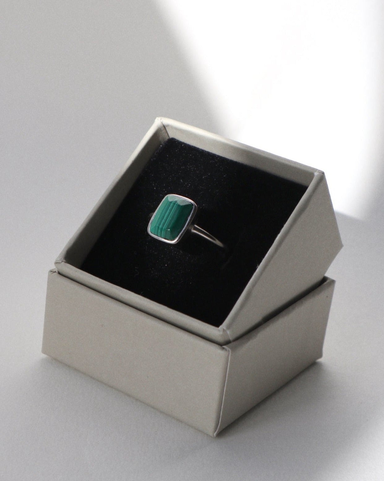 'Monroe' Green Malachite Ring