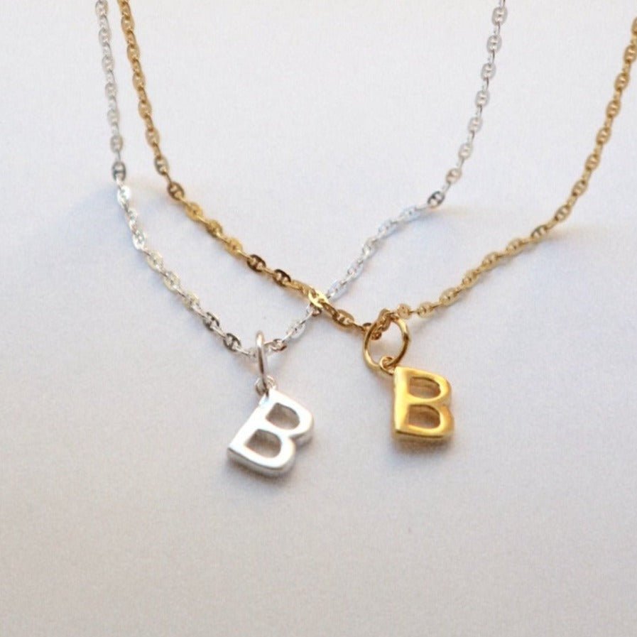 &#39;Paige&#39; Letter Necklace - Lines &amp; Current