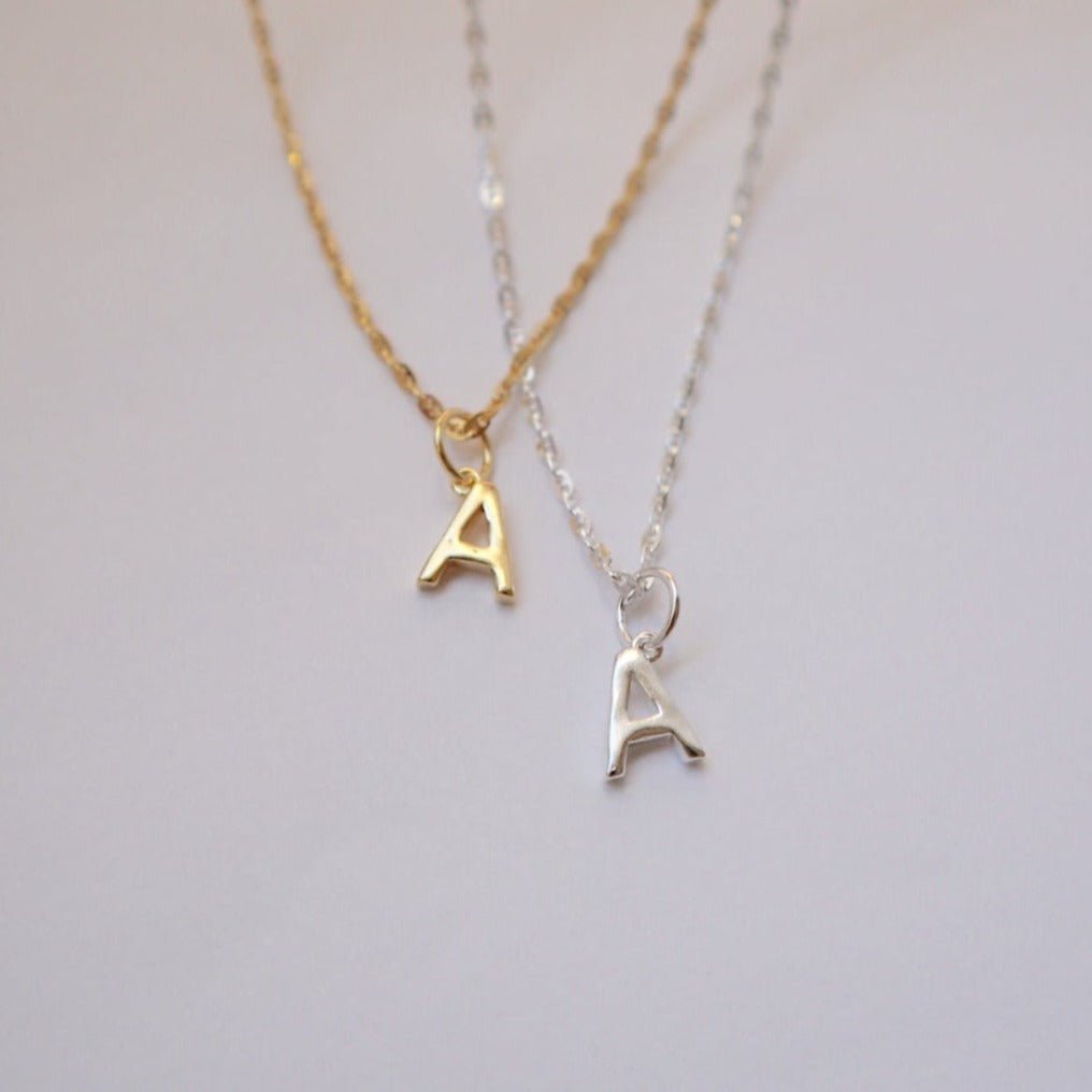 &#39;Paige&#39; Letter Necklace - Lines &amp; Current