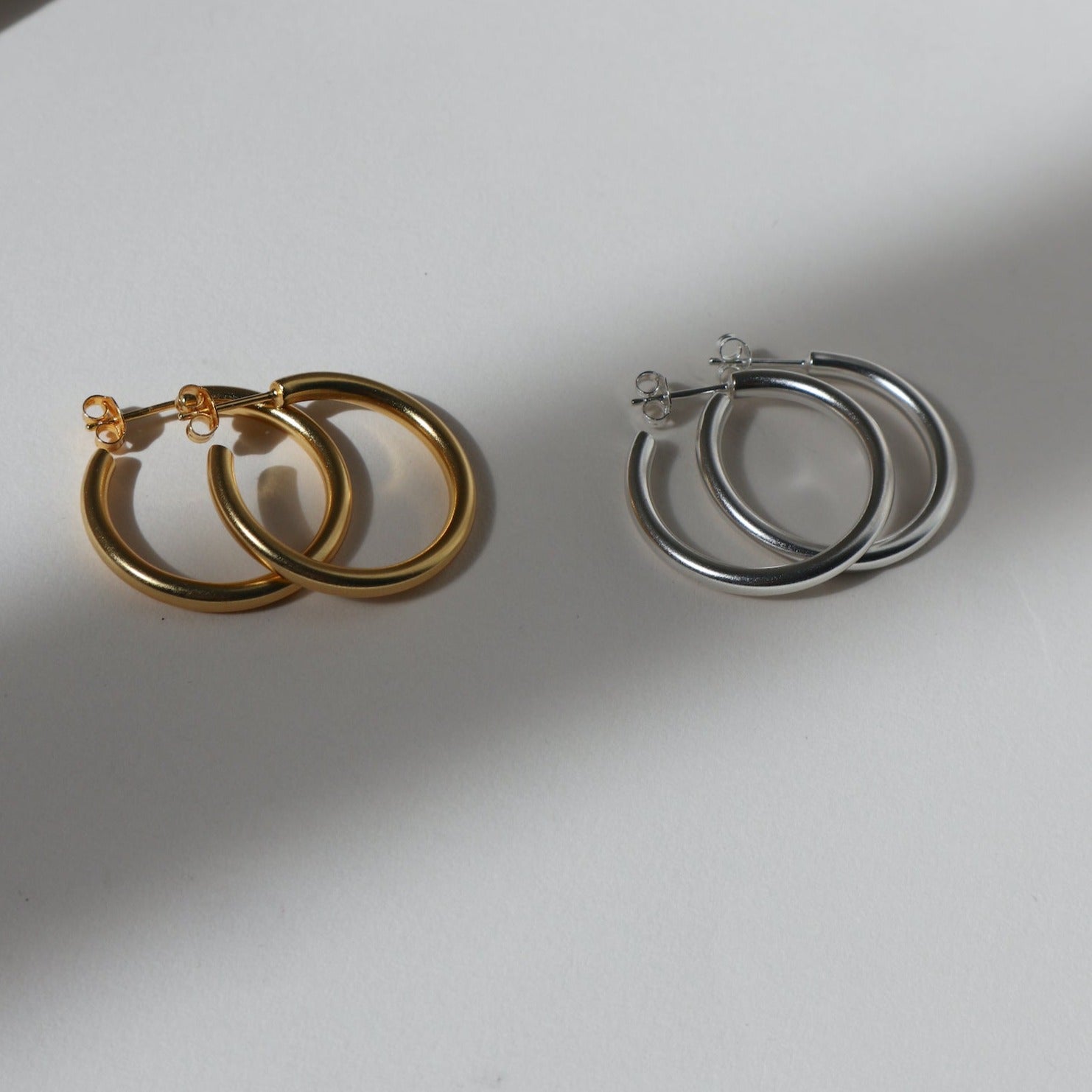 &#39;Paula&#39; Pipe Hoop Earrings