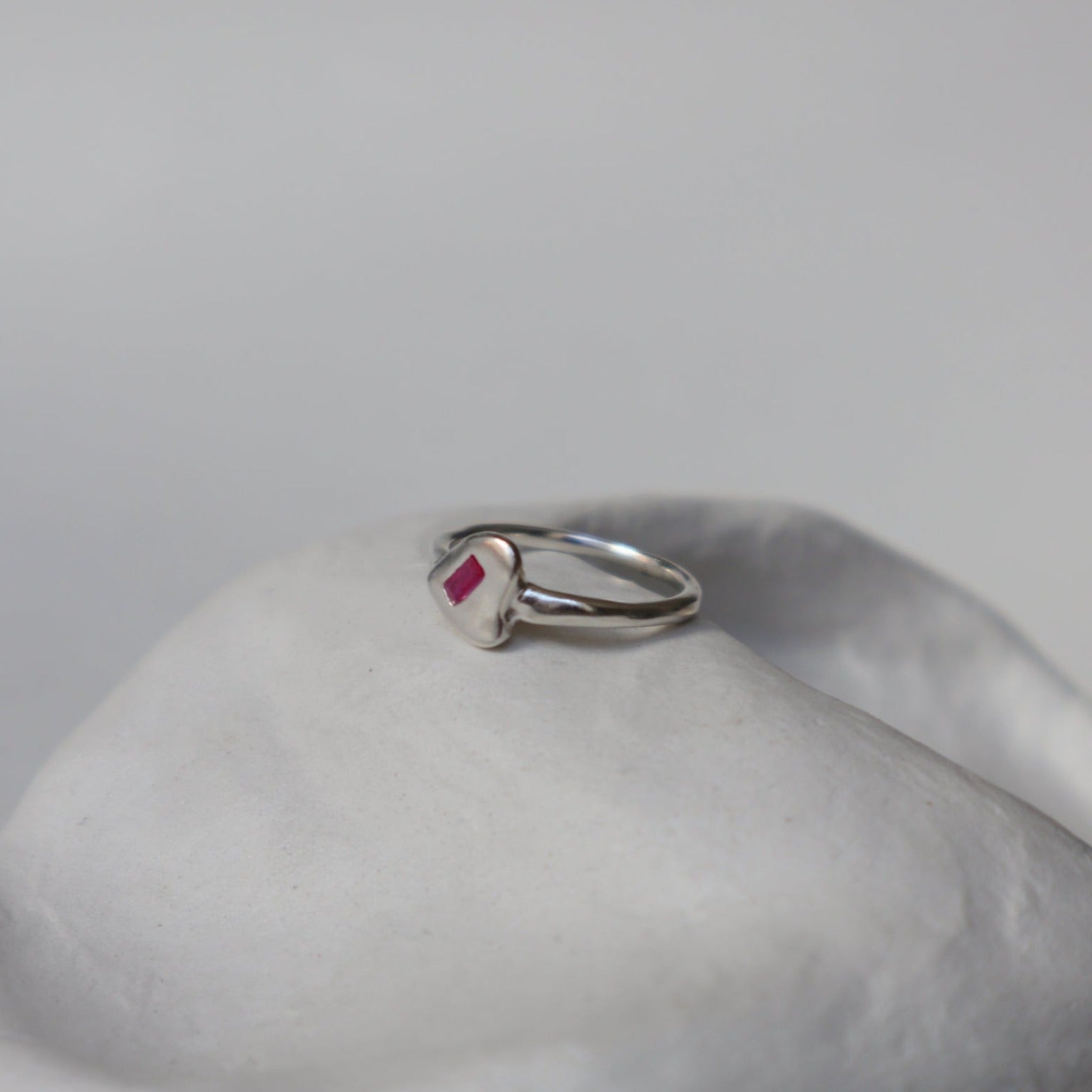 &#39;Power Pinkie&#39; Heart Ring - Lines &amp; Current